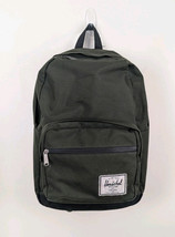 Herschel Olive Green Backpack Large Laptop Carry On 12x17x6&quot; Men&#39;s Canva... - $29.02