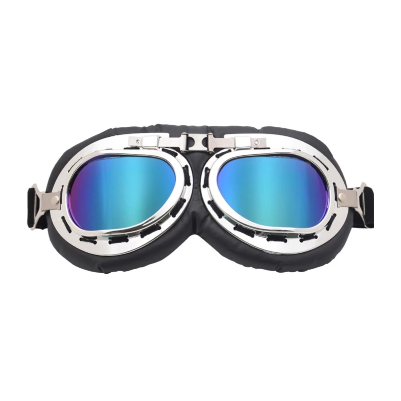 Pilot Retro Vintage Motorcycle Gles Cafe Racer Flying Eyewear Goggles Motorcycle - £100.47 GBP