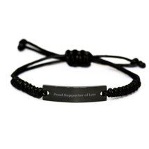 Proud Supporter of Love Engraved Rope Bracelet - £17.40 GBP