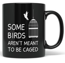 PixiDoodle Inspirational Free Bird Coffee Mug (11 oz, Black) - £19.36 GBP+