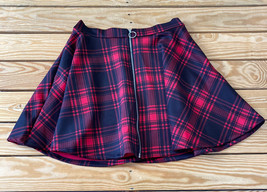 hot topic NWT $27.90 women’s o ring plaid skirt size M red G1 - £12.74 GBP