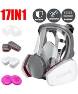 17 in 1 Full Face Facepiece Painting Spraying Safety 6800 Respirator Gas... - $27.41