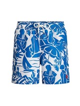 Polo Ralph Lauren Men&#39;s 5.75-Inch Traveler Classic Swim Trunks Blue-2XL - $59.99