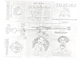 FC&amp;A Iron On Transfer Pattern Acorn Whale Turtle Girl Queen Teacher Star - $8.01