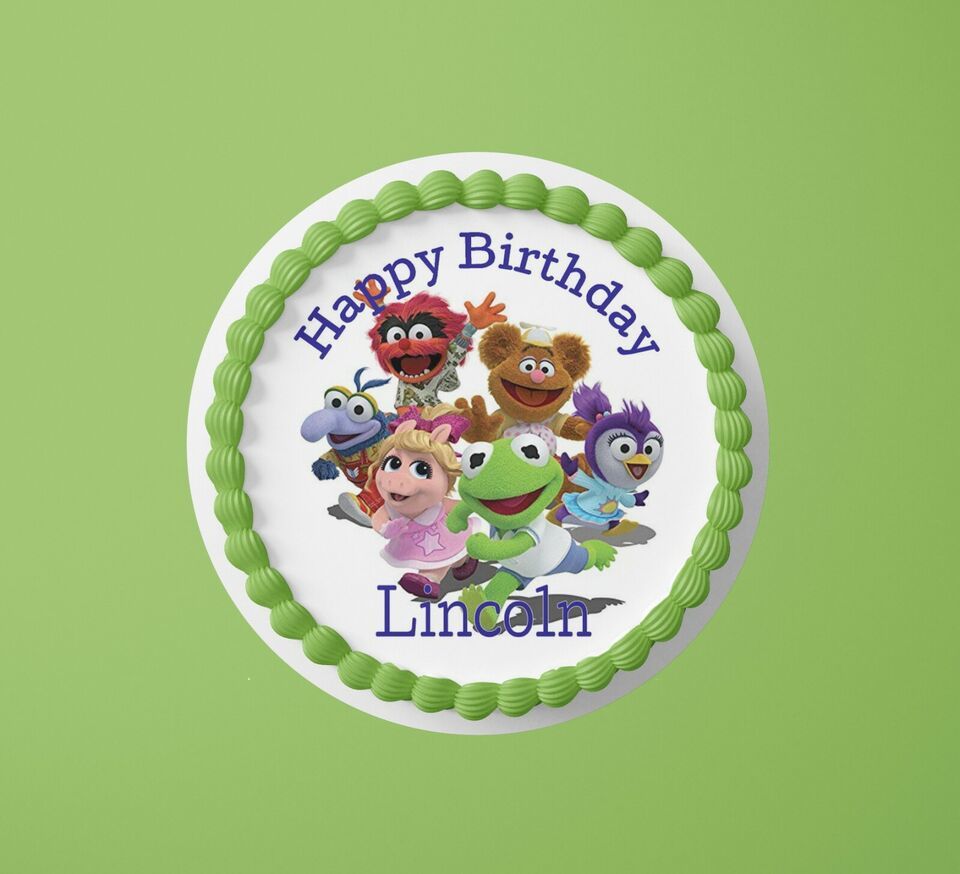 Custom Edible Birthday Cake Topper/ Peel like a sticker - $9.89