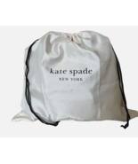 New Kate Spade Small Drawstring Dust bag size 13.5&quot; x 11.5&quot; Off White - $13.86