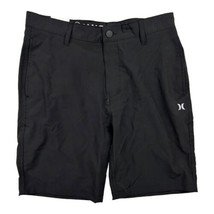 Hurley Men&#39;s Hybrid 4-Way Stretch Quick Dry 20&quot; Walk Shorts Black SZ 30 - $19.79