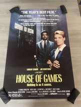 “House Of Games” Original Movie Poster Promo Video Release 26x39” CV - $364.17 MXN