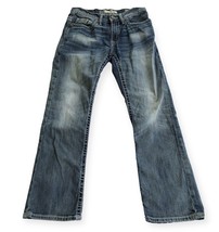 BKE Jeans Mens Size 29S Carter Regular Bootleg Light Wash Buckle Denim - £19.68 GBP