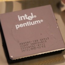 Intel Pentium 100MHz A80502100 SX963 CPU Processor Tested &amp; Working 07 - £14.81 GBP