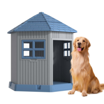 Decksplore Dog House Indoor Outdoor Water Resistant Pet House with Adjus... - $102.69