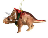 Noble Gems Triceratops Dinosaur Christmas Ornament 5.5 Inch - £17.17 GBP