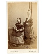 CIRCA 1880&#39;S CDV Albino Daughter Standing By Elderly Mother Lancaster Bl... - £36.60 GBP