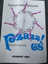 1968 Desert Inn Las Vegas Pzazz a Hollywood Happening 1968 Program - $12.50