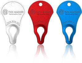 3pcs Tick Key Fast Safe Portable Tick Remover Tool For Pets Animals Humans - £15.69 GBP