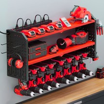 Power Tool Organizer With Charging Station, Built In 8 Outlet Power Stri... - $172.99