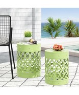 Rustic Metal Outdoor End Table - S/2 - $2,322.63 MXN