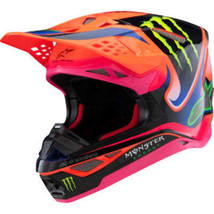 ALPINESTARS Supertech M10 Motorcycle Helmet - Deegan Monster - MIPS® - Gloss Ora - $799.95