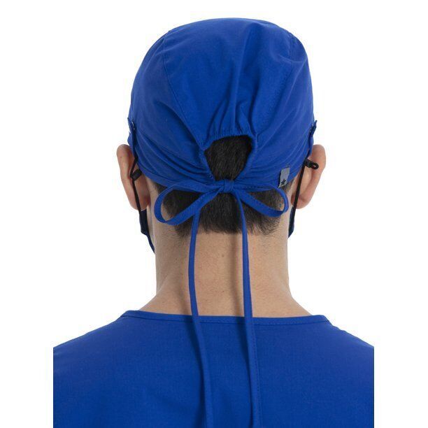 2-Pack Scrubstar Adult Unisex Surgical Scrub Caps, Electric Blue Item image 4