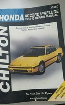 1984 - 95  Chilton&#39;s Honda Accord Prelude 1 Repair Manual # 30150 - $30.00