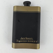 Jack Daniel&#39;s Tennessee Honey 4oz Branded Stainless Steel Mini Flask - £7.94 GBP
