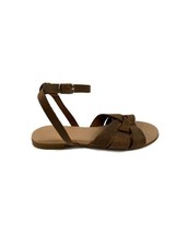 Leather soft leather insole sandals in black and brown wax - $95.00