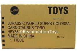 Mattel Jurassic World Park Super Colossal Carnotaurus Toro Dinosaur Mint New NIB - £196.72 GBP