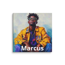 Contemporary Modern day Art AI Pop of Color &quot;Marcus&quot; by RFW - $34.99+