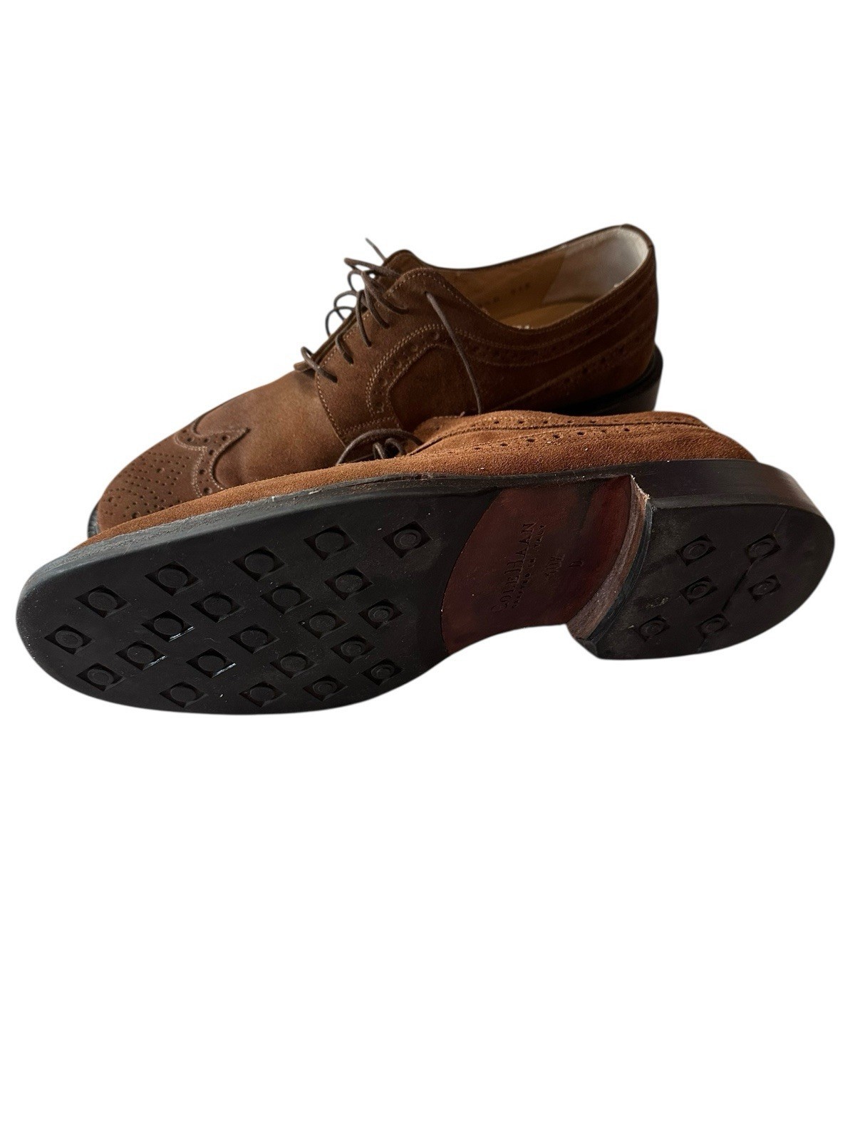 Cole Haan Country Wingtip Oxford Suede Loafers Man 10.5 D US Shoes Italy Brown  Item image 7