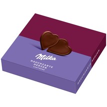 MILKA ultra thin chocolate hearts GIFT BOX -DARK chocolate - 130g -FREE ... - £11.07 GBP