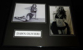 Dawn Olivieri Signed Framed 16x20 Lingerie Stockings Photo Set AW House of Lies - £97.21 GBP