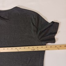 Columbia Women's Black & Gray Stripes Cotton BlendS Striped Pullover T-Shirt M image 8