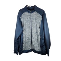 Adidas A198 Men&#39;s Space Dyed Full Zip Jacket Rich Blue Large - £17.34 GBP