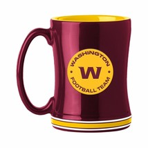 (4 MUGS) LOGO BRANDS Washington Football Team Sculpted Relief Coffee Mug 14oz - £31.64 GBP