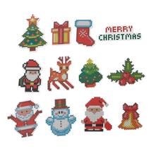 Christmas Diamond Stickers Kids Diy Diamond Painting Fridge Magnets Kits - £15.89 GBP
