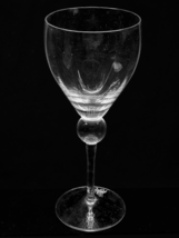 POTTERY BARN 8.5&quot; Water Wine Glass PBY3 Ball Stem Optic Paneled - Single... - $11.22
