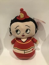 Betty Boop Fire Fighter Plush Stuffed Bean Bag KellyToy With Tag 10” W2E - £11.15 GBP