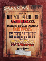 Rare METROPOLITAN OPERA NEWS November 1975 Lorin Maazel Dietrich Fischer... - $22.52 CAD