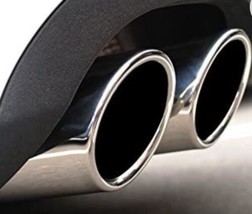 DSYCAR Chrome Plating Stainless Steel Car Exhaust Muffler Tip Pipes Cover - £23.65 GBP