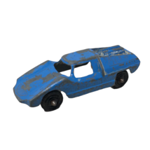 Vtg Tootsie Toy Blu Fiat Abarth Car Diecast Metal Collectors Chicago Usa - £11.60 GBP