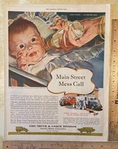 Vintage Print Ad GMC Truck and Coach GM Baby Bottle Milk War Bonds 13.5 x 10.5 - £13.29 GBP