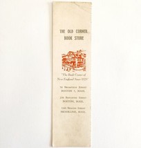 1960s Old Corner Book Store Bookmark Boston Massachusetts Ephemera 5.5&quot; ... - $14.99