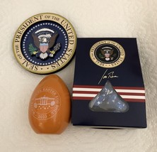 BIDEN CANDY + 2023 EASTER WHITE HOUSE ORANGE EGG + EAGLE MAGNET DEMOCRAT... - $22.00