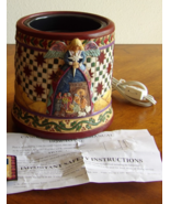 6.5&quot; Jim Shore Christmas Electric Candle Warmer Angel Nativity Scene JSW... - $460.08 MXN