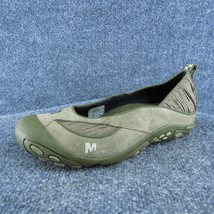 Merrell Carousel Desert Sage Women Flat Shoes Brown Leather Slip On Size 7.5 Med - £27.25 GBP