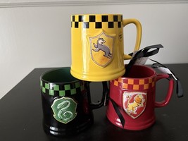 Rae Dunn Harry Potter Checked House Hufflepuff, Slytherin, Gryffindor Mu... - $509.61 MXN