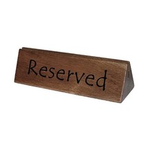 10x Wooden Reserved Sign/Menu Holder Gripper Cafe Restaurant Tableware  - $95.00