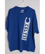 Indianapolis Colts Shirt Men 2XL Blue Crew Short Sleeve Footbal NFL Team... - $252.48 MXN