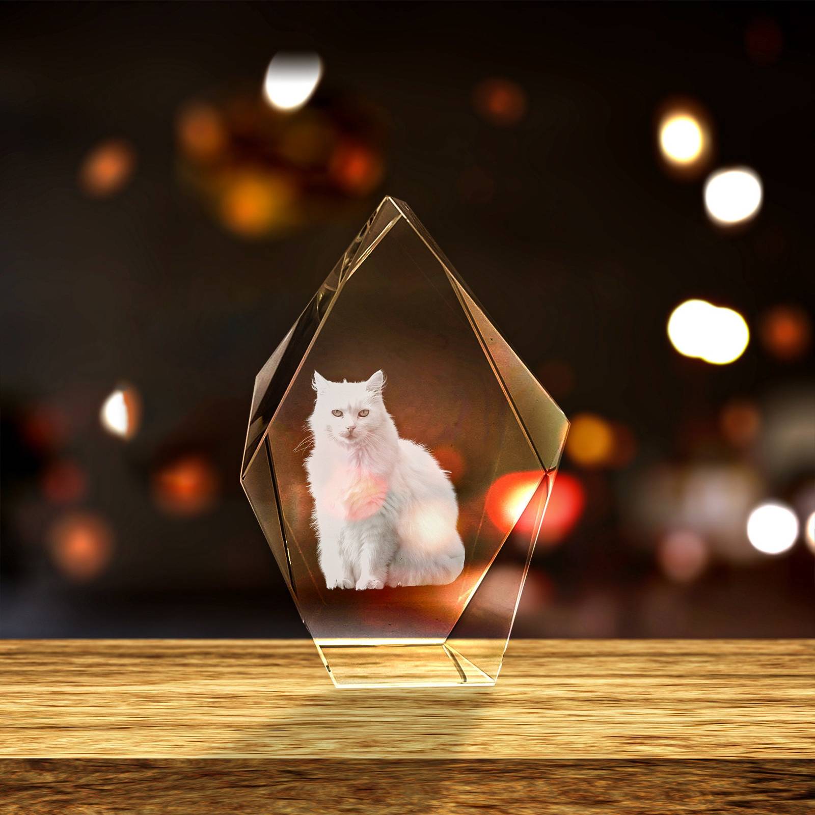 Personalized Pet 3D Engraved Crystal Photo Gift