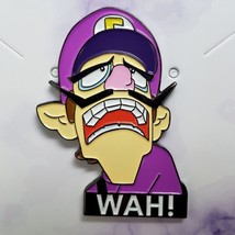 Nintendo • Super Mario Bros • WAH! Waluigi • Pin Brooch Lapel Badge - £7.15 GBP
